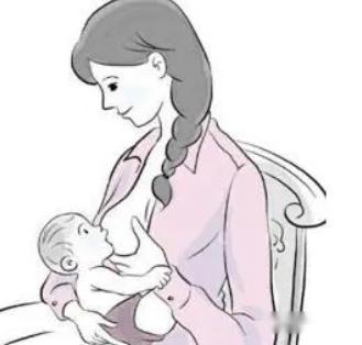 婴儿母乳喂养含接姿势三贴