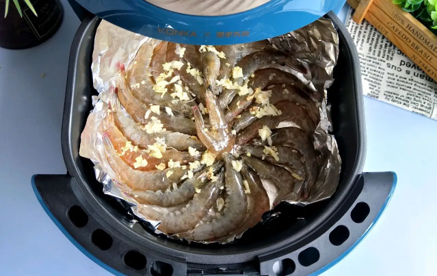 基围虾用空气炸锅怎么做好吃2